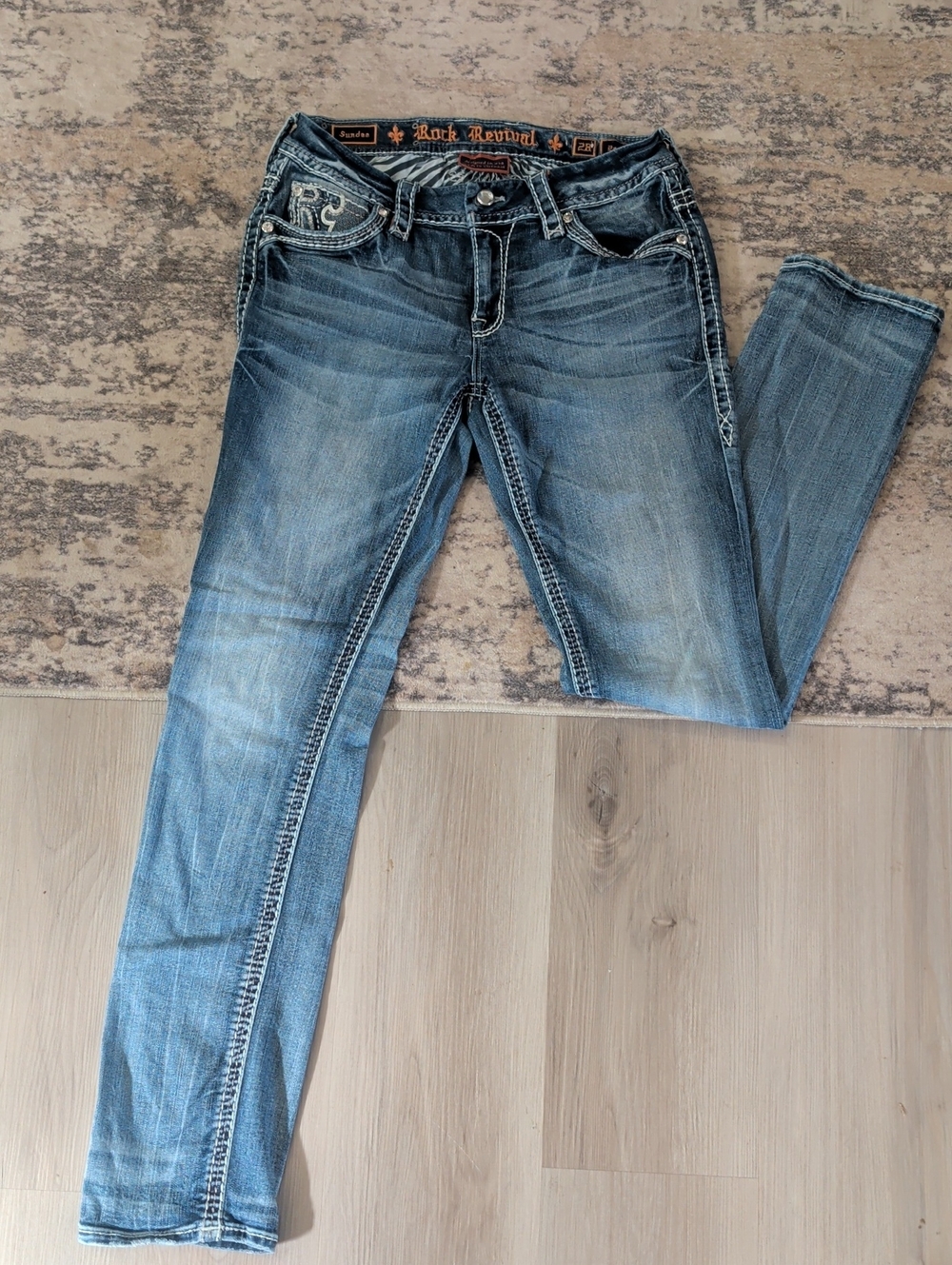Rock Revival Women's Faded Blue Skinny Jeans